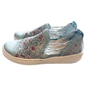 Jambu ERIN Women's Blue Floral Slip-On Shoes